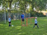 Mini Toernooitje op Sportpark Het Springer met S.K.N.W.K. JO7 en De Jonge Spartaan JO7 (136/174)